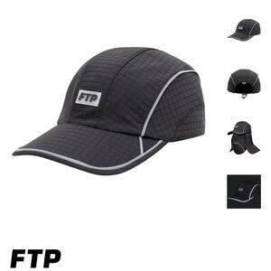 FTP Black Hat with Grey Reflective Accents